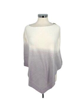 Barefoot Dreams CozyChic Ultra Lite Ocean Breeze Poncho Ombré Soft Violet NWT